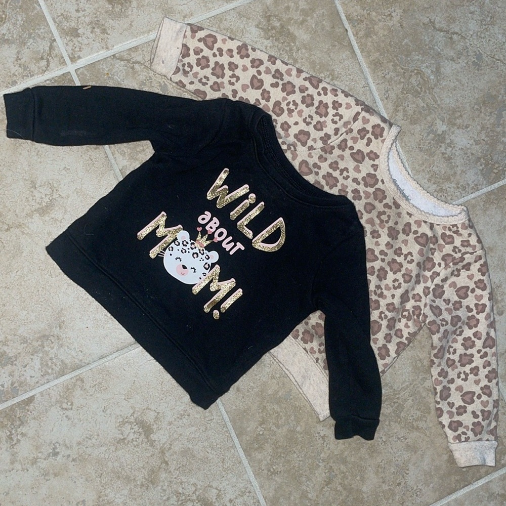 Adorable 2-Piece Toddler Sweater Bundle‎ for Baby Girls Size 6-9 Months​